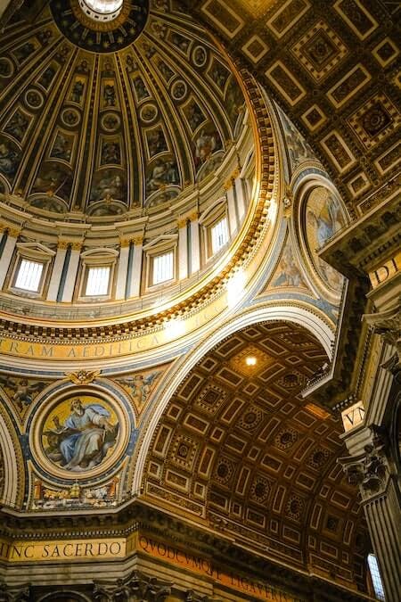 Indoors of the Cathedral of St.Peter in Vatican